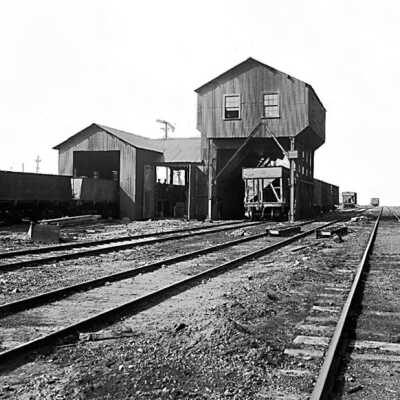 Photograph, O'Donnell Ore Transfer Shed.