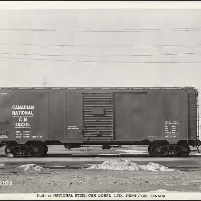 Photograph, Canadian National 482315 box car.