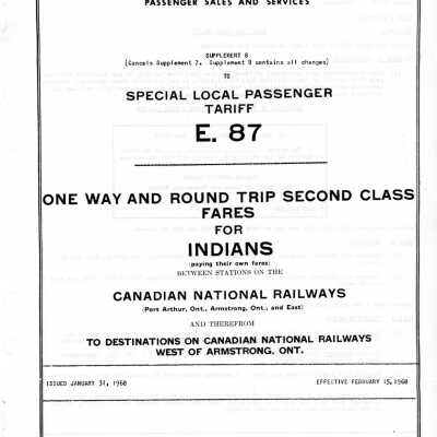 Document, CNR One Way Round Trips Second Class Fares Indians.