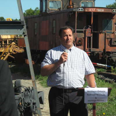 Photograph, NORMHC, Frank Cazzola, Vale, Opening of Mining Exhibit, Prescott Park.