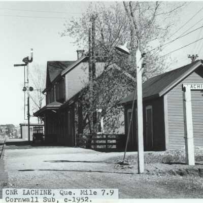 Photograph, CNR Station at Lachine, Quebec.