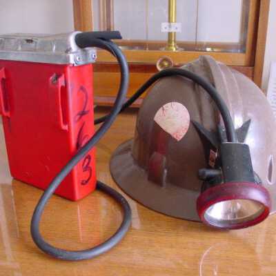 Photograph, NORMHC, Miner's Hard Hat.