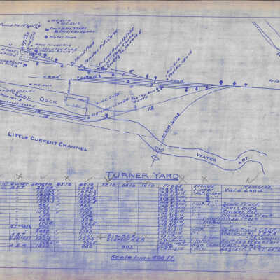 Rail Yard Plan of Algoma Eastern Railway's Turner Yard