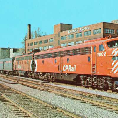 Photograph, Postcard, CPR Atlantic Limited 1802, April 20 1973.