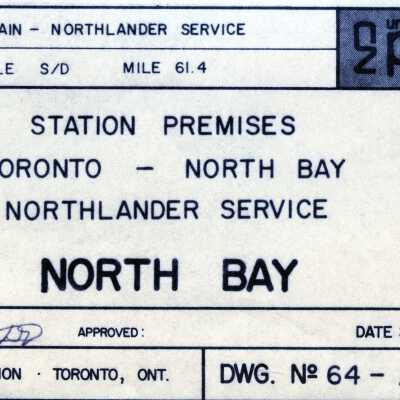 CN Rail Plans, Station Premises, Toronto - North Bay, Northlander Service, North Bay.