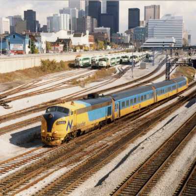 Photograph, Toronto Terminals Looking East from Bathurst Street Bridge, October 23, 1987.