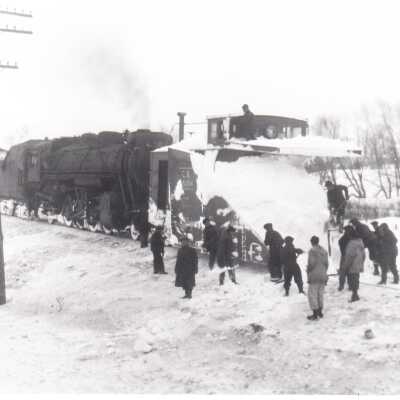 Photograph, CNR Snow Plow 55204