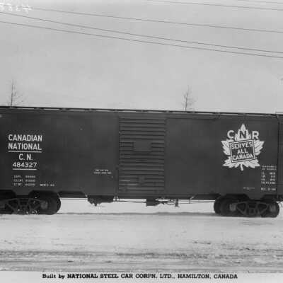 Photograph, Canadian National 484327 box car.