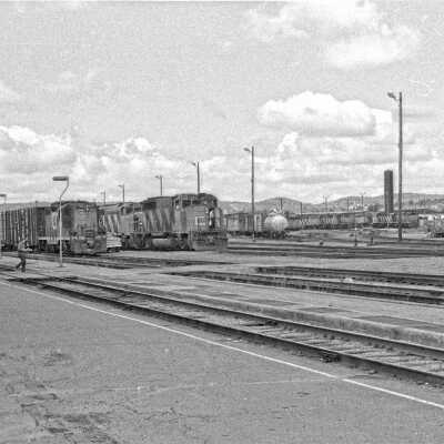 Photograph, CNR Engines, Capreol, Ontario.