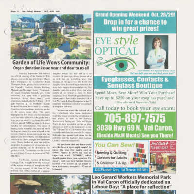 The Valley Meteor "Garden of Life Wows Community: Organ Donation Issues Near and Dear to Us All"