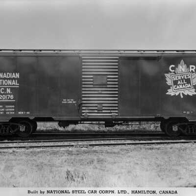 Photograph, Canadian National 520176 box car.
