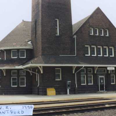 Photograph, CNR Station, Brantford, Ontario, 1990.