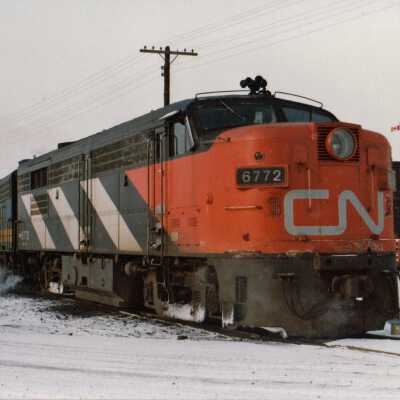 Photographs, Canadian National Locomotive 6772