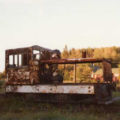 Photograph, Abandoned Locomotives.