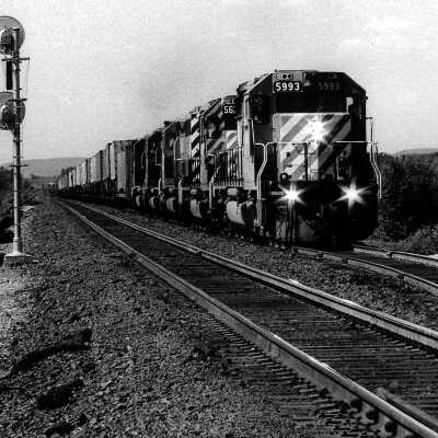 Photograph, CPR EB freight Larchwood.