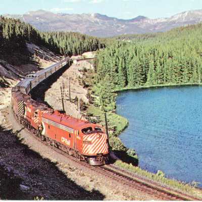 Photograph, Postcard, CPR Canadian, 1973, Stephens Switch, Alberta.
