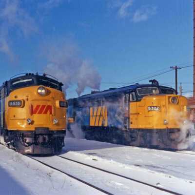 Photograph, VIA Rail Locomotive 6525, 6772.