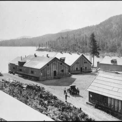 Photograph, Logging Camp near Blind River, Northern Ontario.
