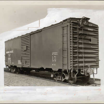 Photograph, Canadian Pacific box car CP 221934.