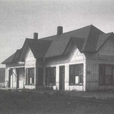 Photograph, CNR Station at Penetenguishine, Ontario.