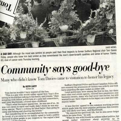 Document, Community Says Goodbye.