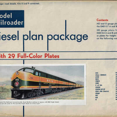 Model Railroader Diesel Plan Package: Set of 18 Full-Colour Prints