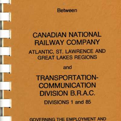 Canadian National: Agreement 7.1 between Canadian National's Atlantic, St. Lawrence and Great Lakes Regions and the Transportation Communication Division