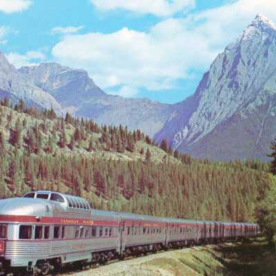 Photograph, Postcard, CPR Canadian, Canadian Rockies.