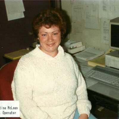 Photograph, Christina McLean, Operator.
