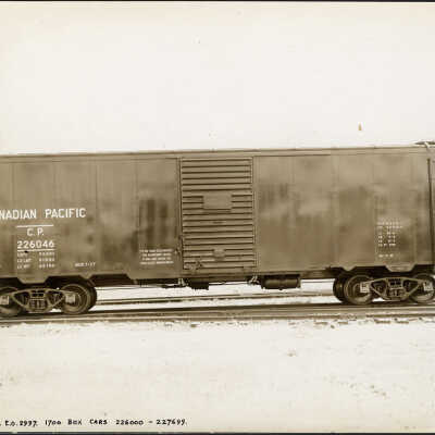 Photograph, Canadian Pacific box car CP 226046.