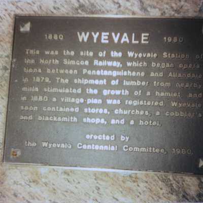 Photograph, CNR Station at Wyevale Ontario.