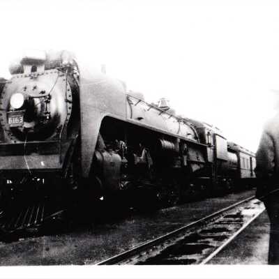 Photograph, CNR Steam Engine 6163