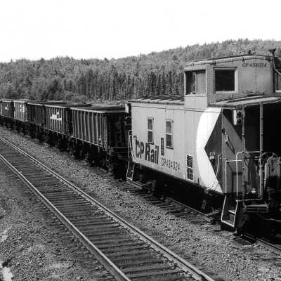 Photograph, CPR Levack ore MT tail end.