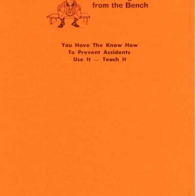 CN Northern Ontario Division "Message from the Bench"