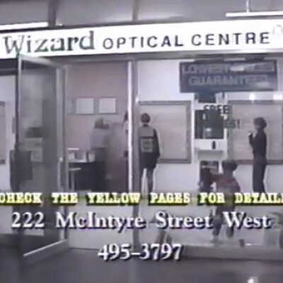 Video, Commercial, Wizard Optical Centre, North Bay, Ontario, 1996.
