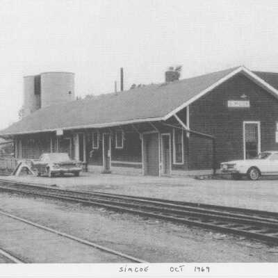Photograph, CNR Station, Simcoe, Ontario, Canada.