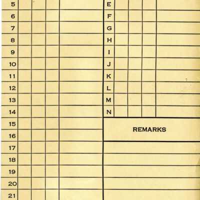 Document, Conductor's Ticket Envelope and Tally Card.