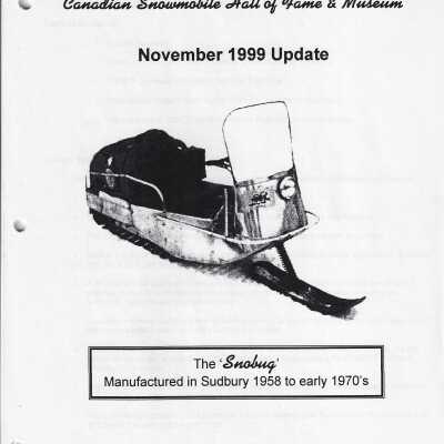 Event Booklet, Canadian Snowmobile Hall of Fame Museum