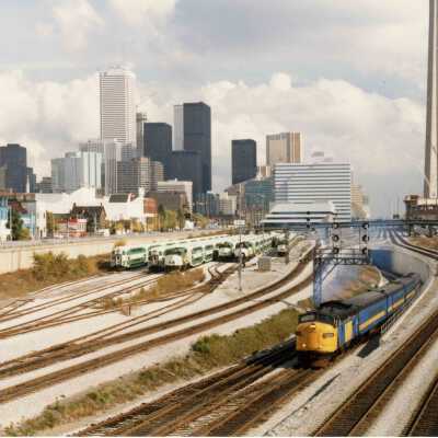 Photograph, Toronto yards from Bathurst Bridge Looking East, October 23, 1987.