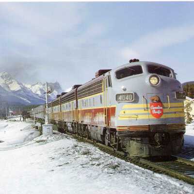 Photograph, Postcard, CPR Eastbound No 2, March 1964.