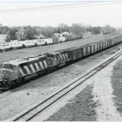Photograph, CNR Freight Train, Locomotive 5402.