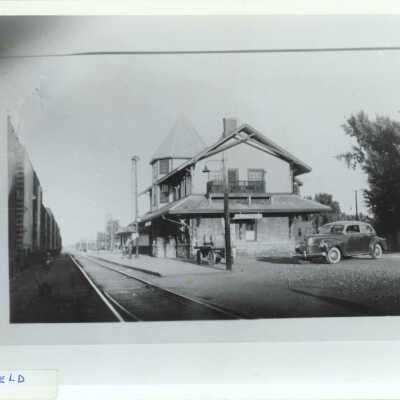 Photograph, CNR Station at St. Sauveur, Quebec.