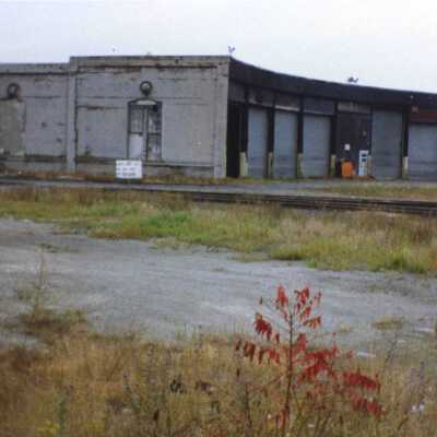 Photograph, CNR Roundhouse at Trenton, Ontario.