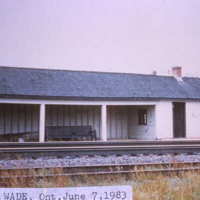 Photograph, CNR Station at Wade, June 7th 1983.
