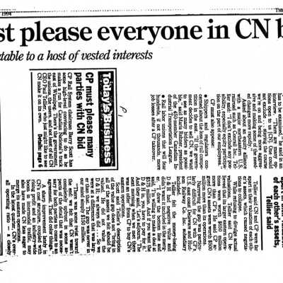 Document, CP must please everyone in CN bid.