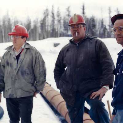 Photograph - Hanna Mining Company - George DelPapa, Ray Mohms, and Bernie Zeitz