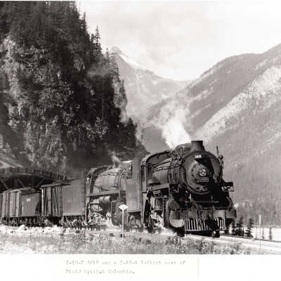 Photograph: "CP Engine no. 5810 and a Selkirk East of Field, B.C."