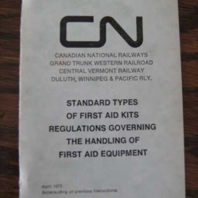 Standard Types of First Aid Kits Regulations Governing the handling of First Aid Equipment