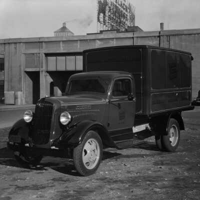 Photograph, Canadian National Express - Dodge truck. 1936.