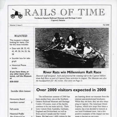 NORMHC Rails of Time Newsletter, Vol. 3 Iss. 2 (Fall 2000)